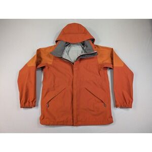 Vintage Y2K Salomon Jacket Mens Medium Orange Climapro Waterproof Gorpcore